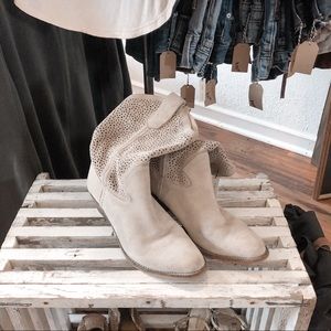 BCBG Suede Leather Boots - size 6.5